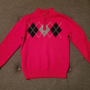 Crazy 8 Boys Red 1/4 Zip Sweater